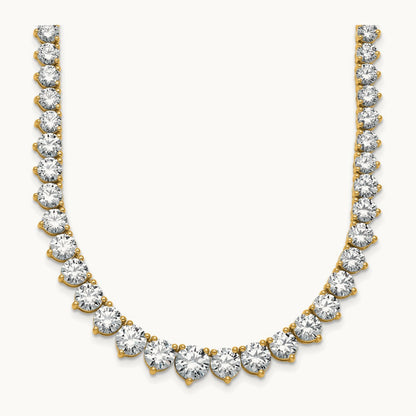 Graduated Tennis Necklace, 25.50 ct tw Lab-Grown Diamond