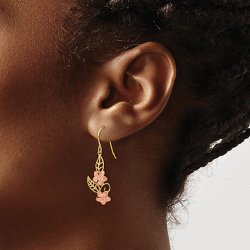 Fancy Plumeria Dangle Earrings — photo set