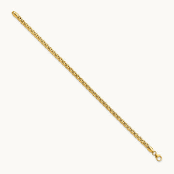 Polished Fancy Link Bracelet, 14K