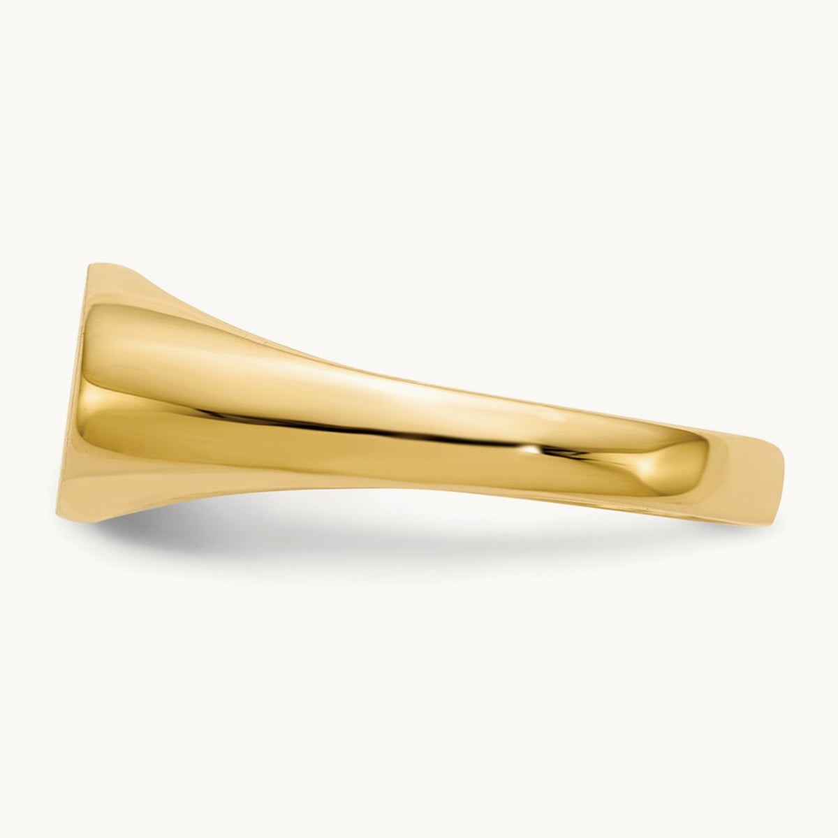 11.5x6. Closed Back Signet Ring, 5mm, 14K