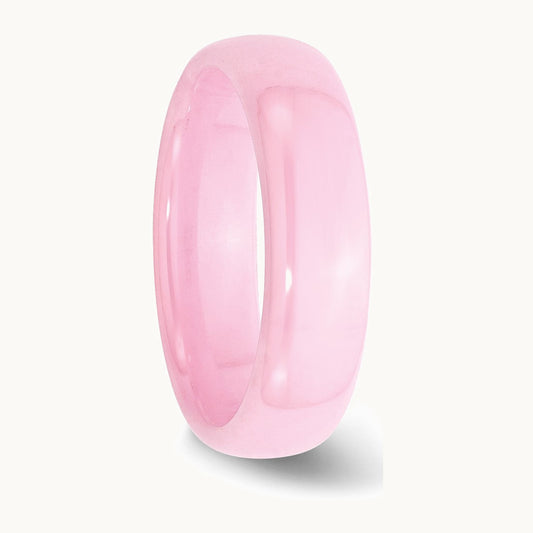 Chisel Ceramic Pink 6mm Polished Band
