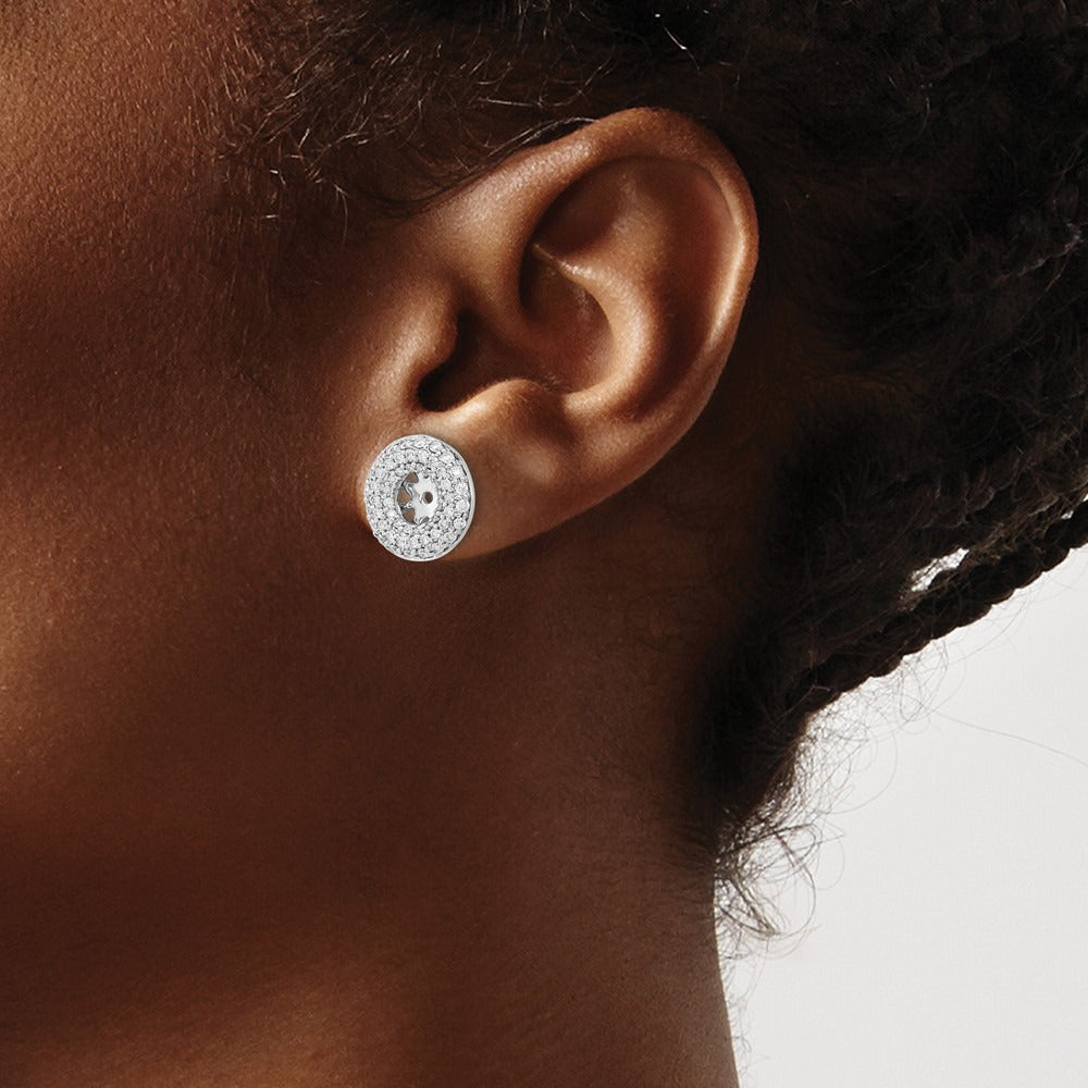 Diamond Earring Jackets — 12mm
