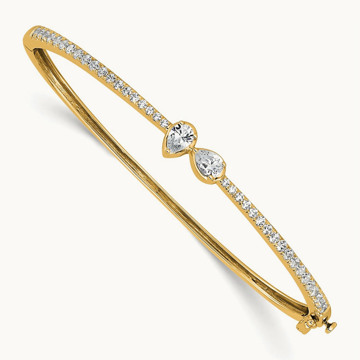 Bangle, 1.00 ct tw Lab-Grown Diamond — 14K Yellow Gold
