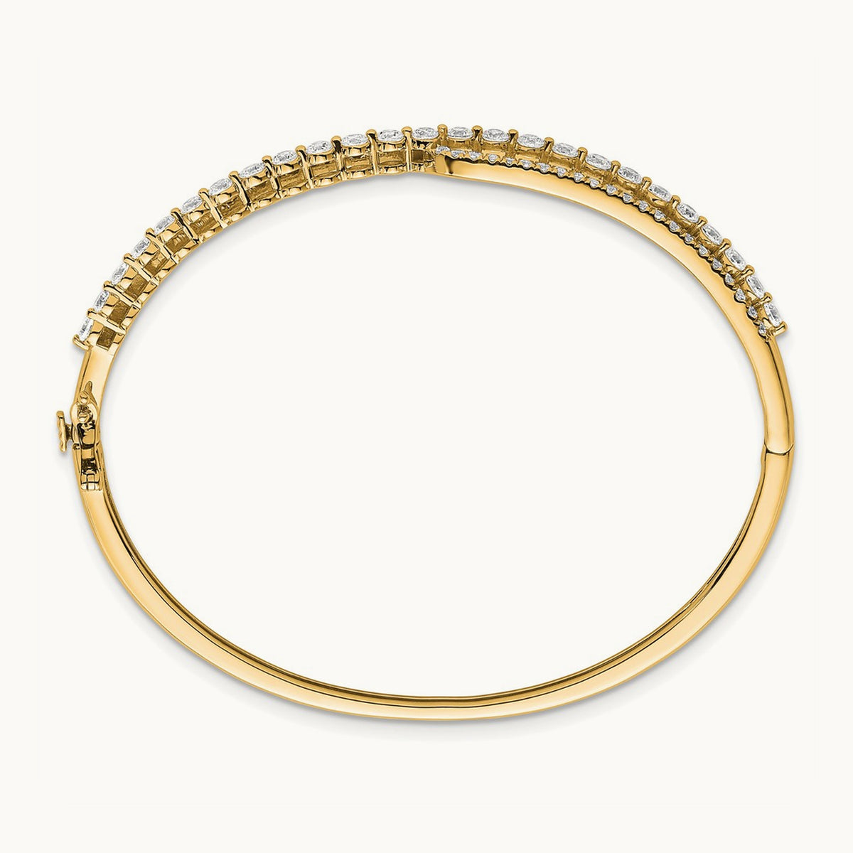 Bangle, 2.00 ct tw Lab-Grown Diamond — 14K Yellow Gold