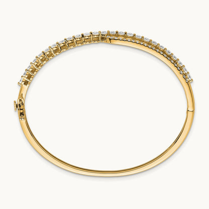 Bangle, 2.00 ct tw Lab-Grown Diamond — 14K Yellow Gold