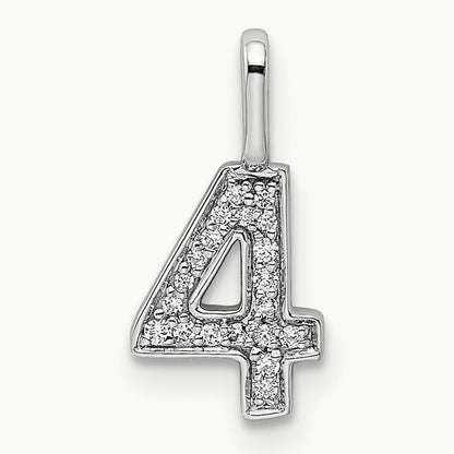 Diamond Number 4 Pendant — photo set