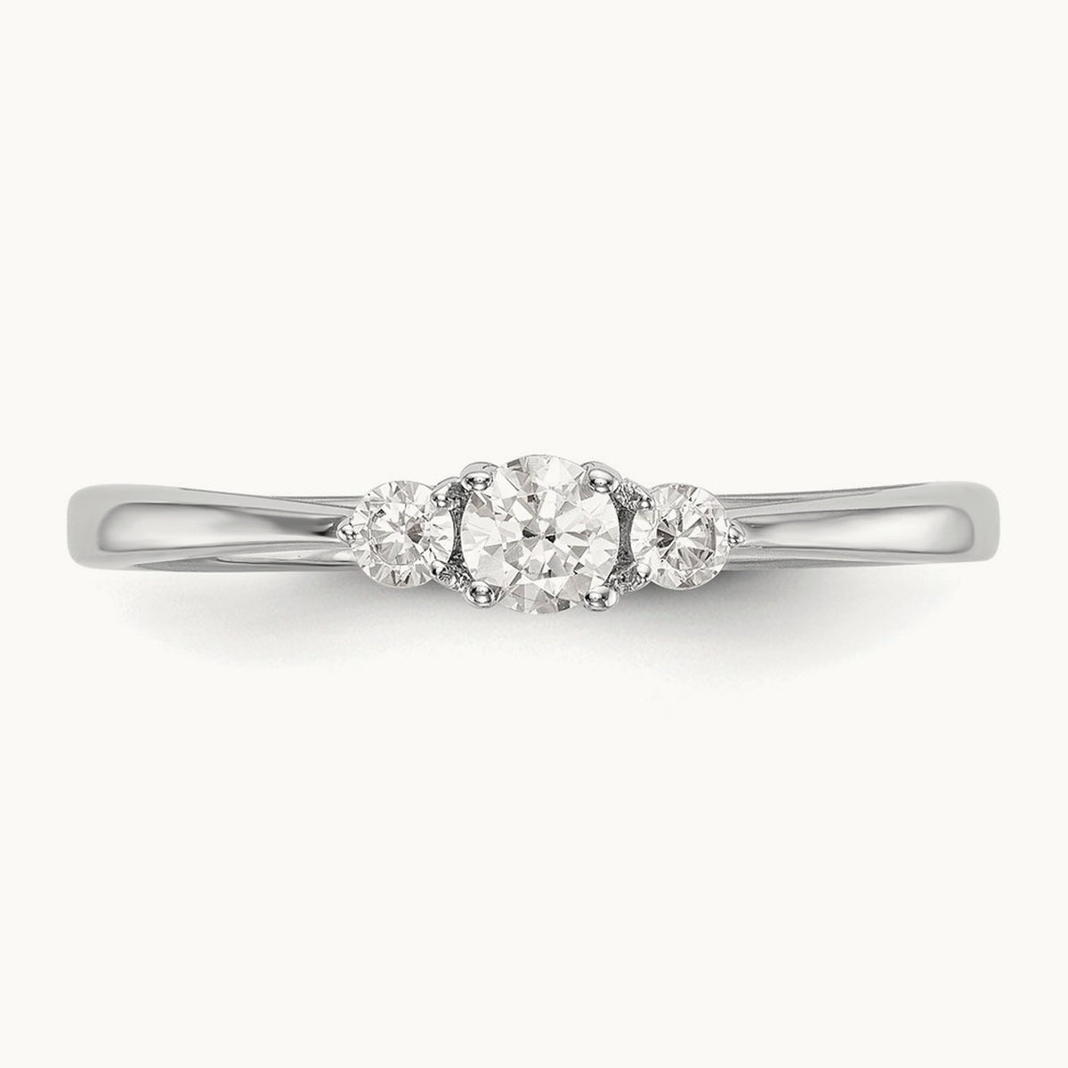 First Promise Complete Diamond Promise/Engagement Ring, 14K White Gold