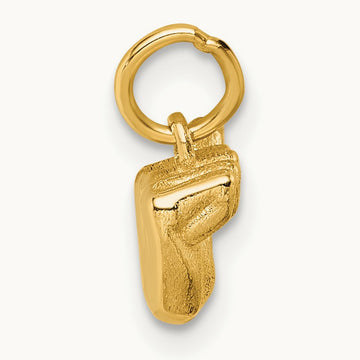 American Sign Language Alphabet Fingerspelling Sign A Pendant, 14K