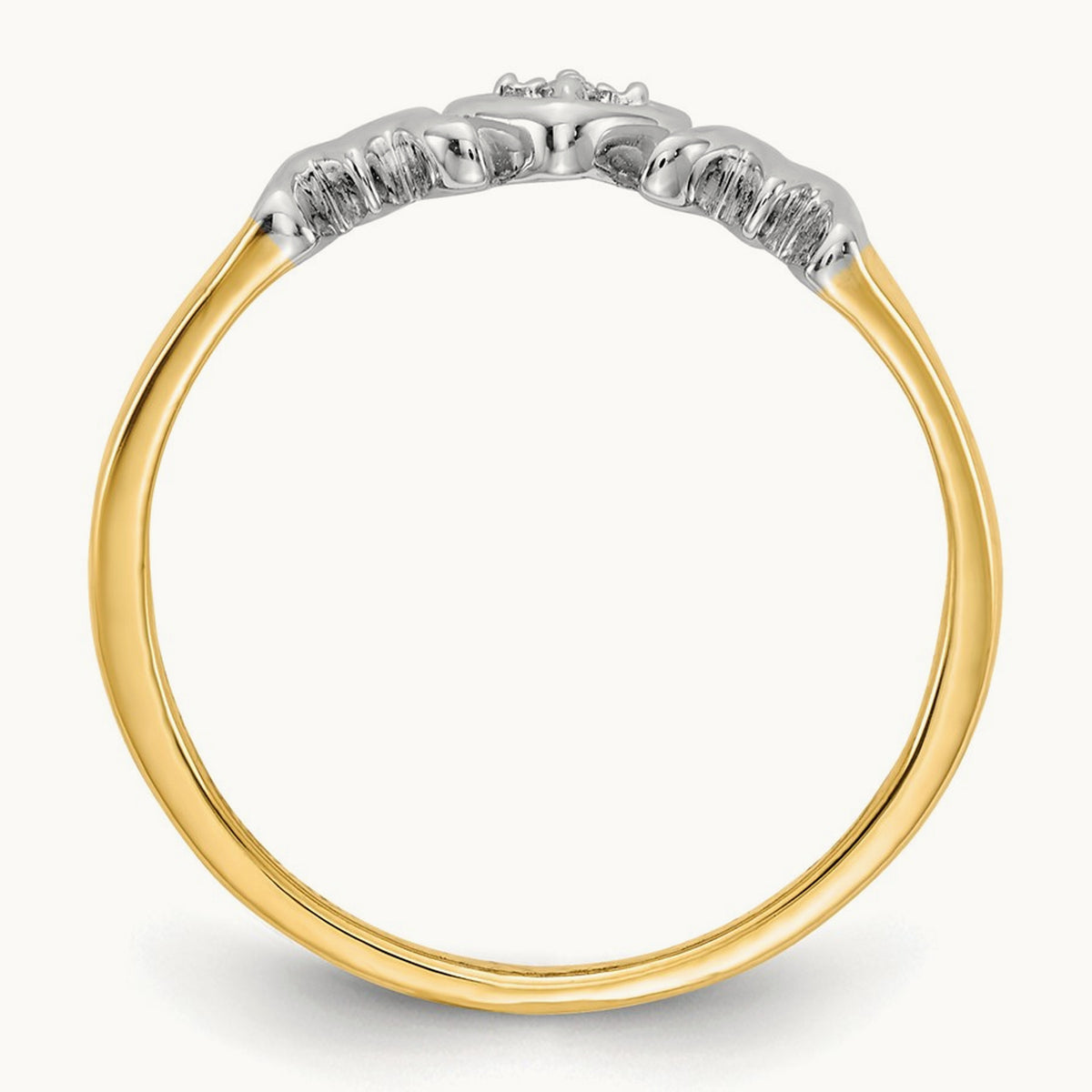 w/Rhodium Diamond MOM Ring, 14K