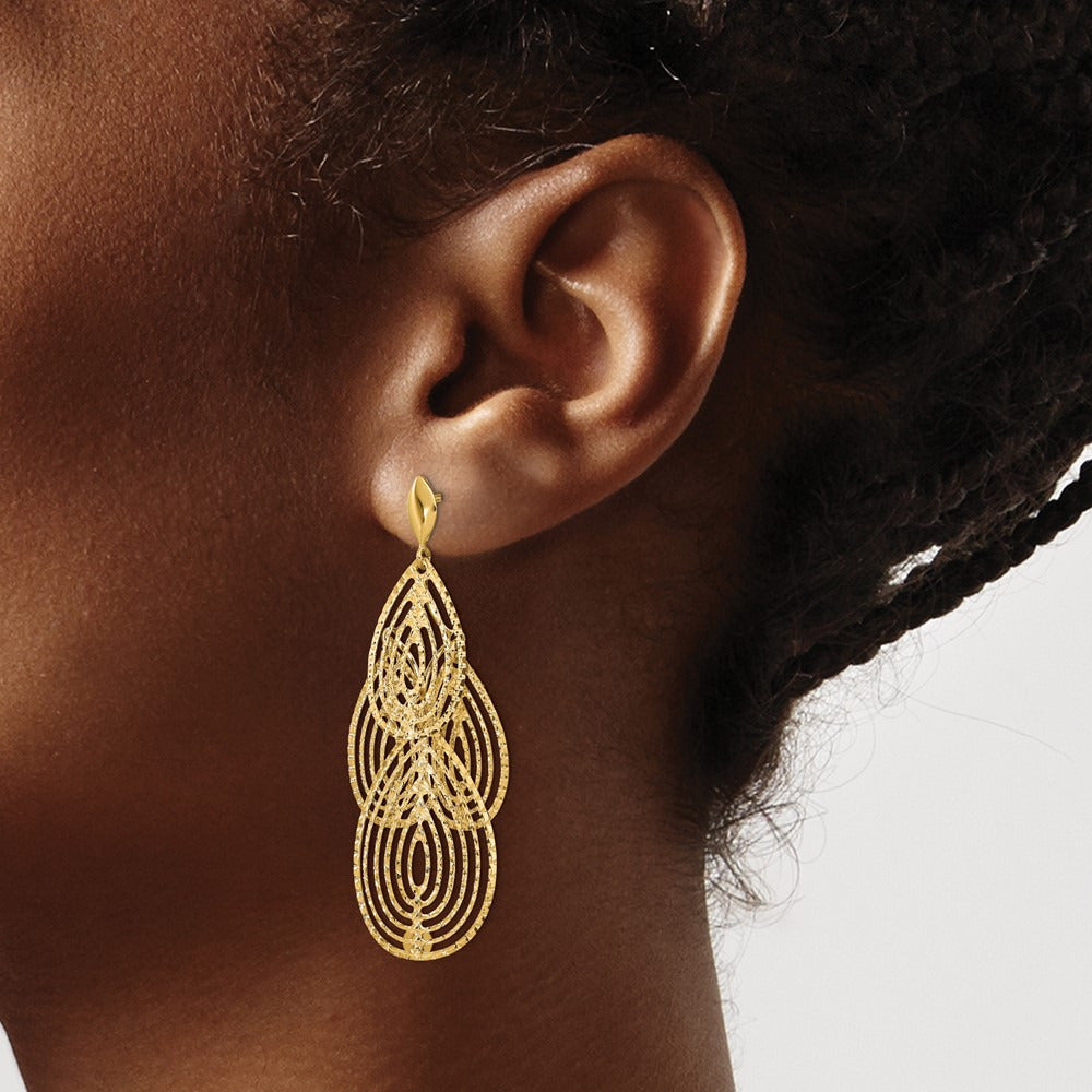 Polished D/C Post Dangle Earrings — Leslie's — photo set