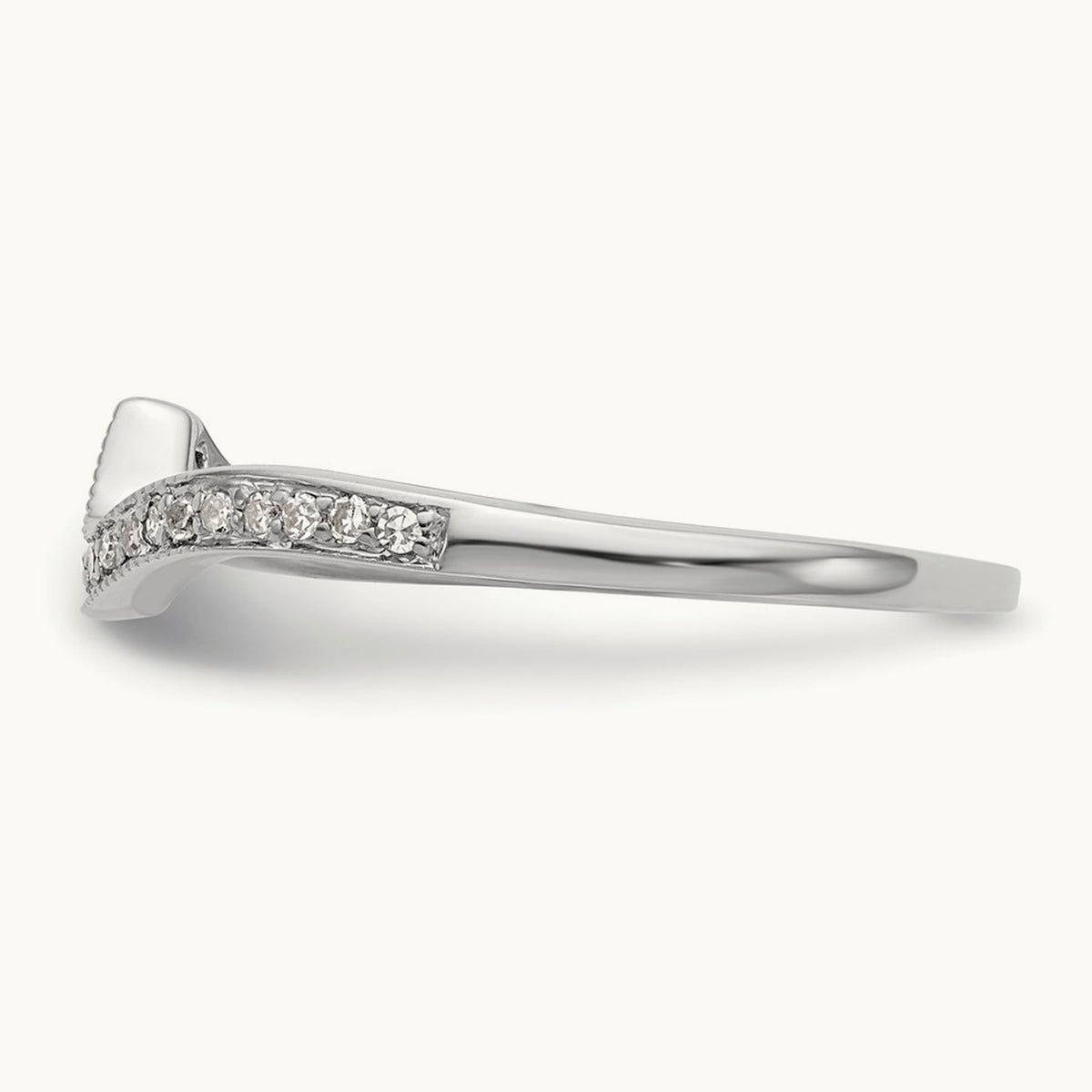 Diamond Wedding Band, 14K White Gold