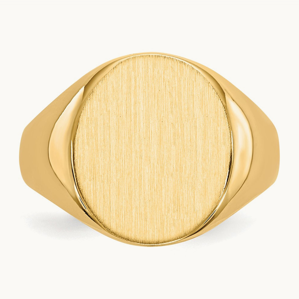 Open Back Mens Signet Ring — photo set