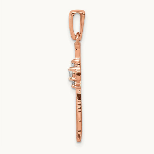 1/20ct. Diamond Cross Pendant — photo set