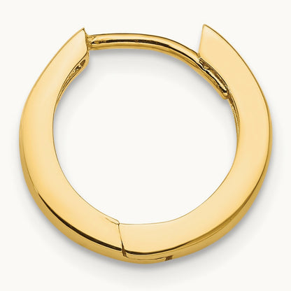 Single 14k Round Hinged Hoop Earring