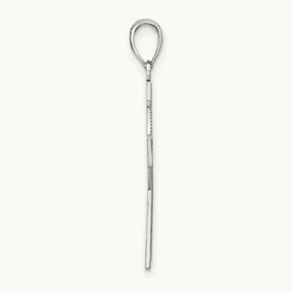 Celtic Cross Pendant, 14K White Gold