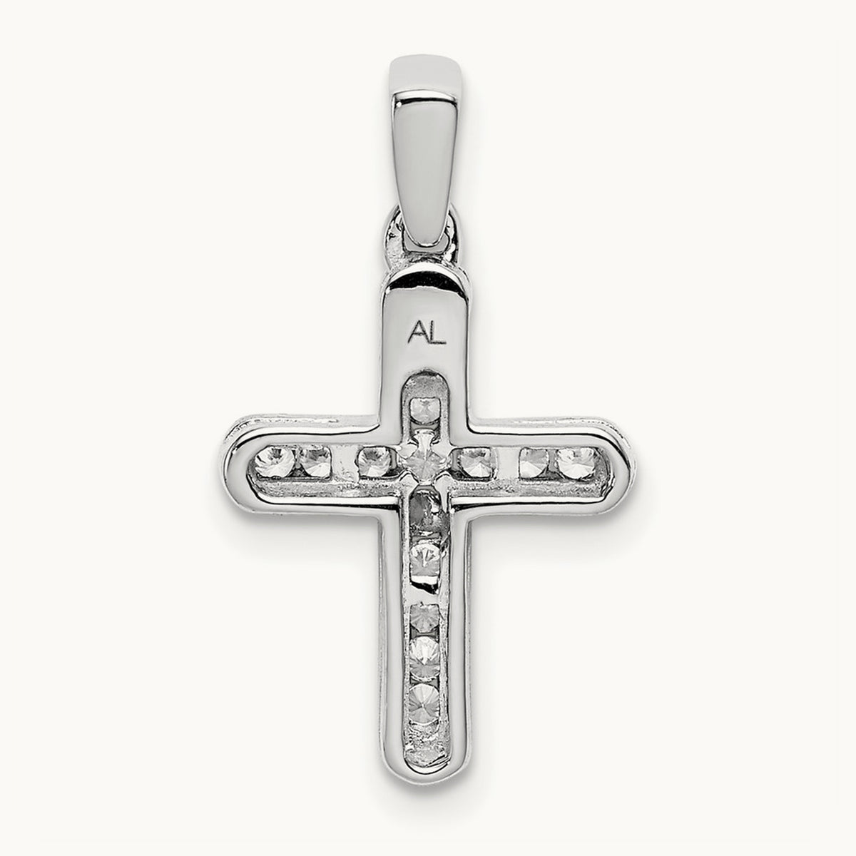 1/6ct. Diamond Latin Cross Pendant — photo set