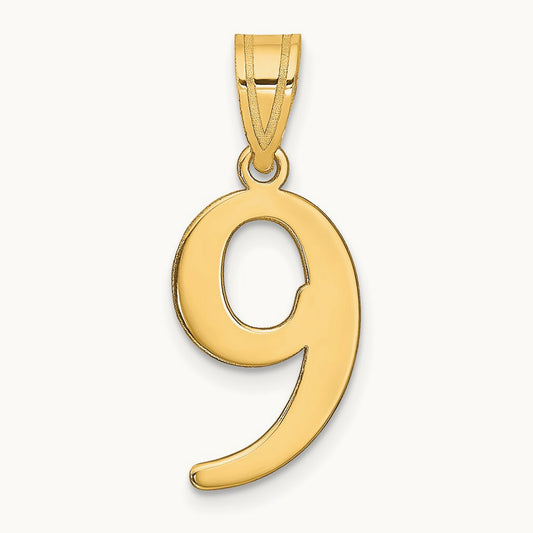 Polished Number 9 Pendant — photo set