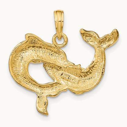 Dolphins Pendant, 14K
