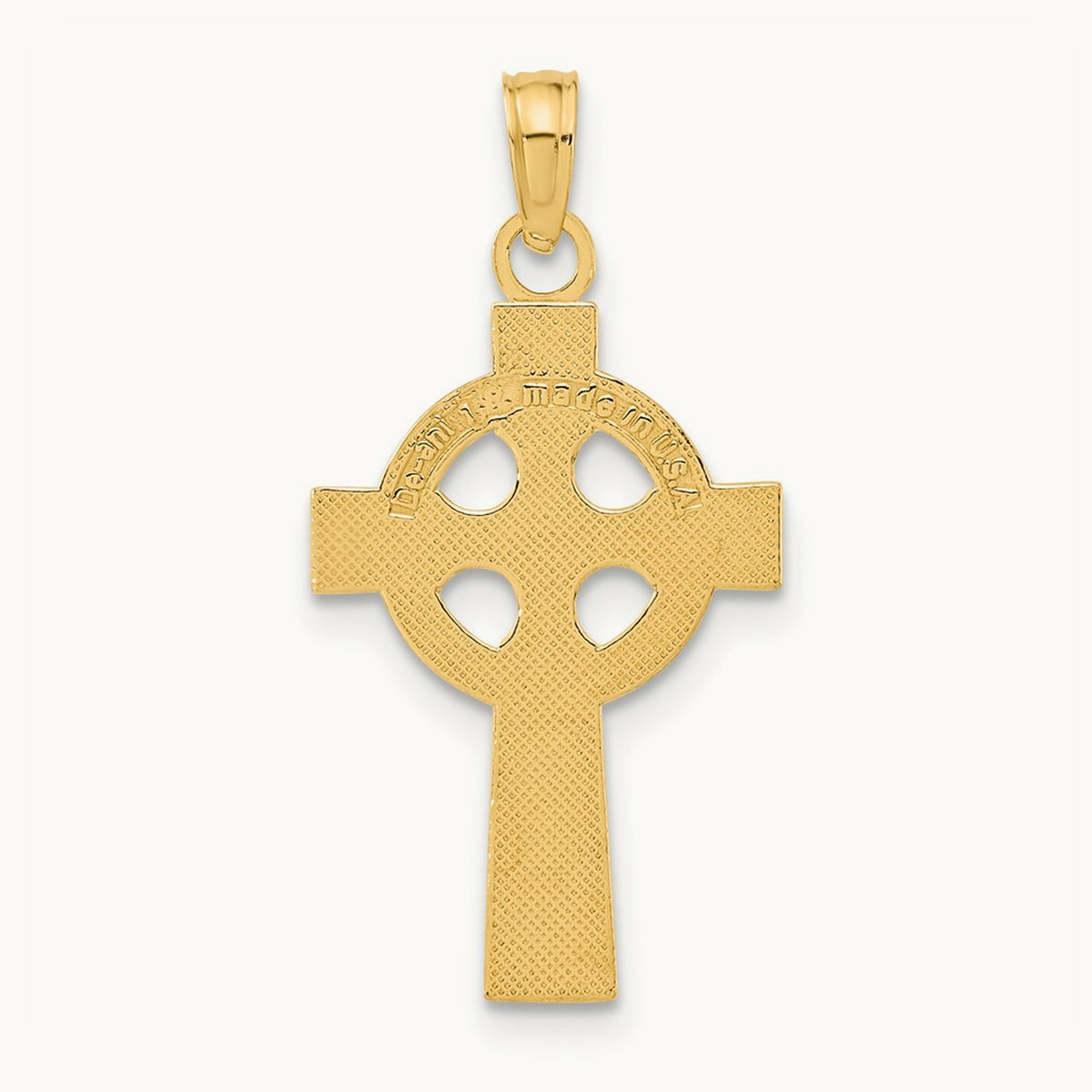 Celtic Cross Pendant — 14K Yellow Gold