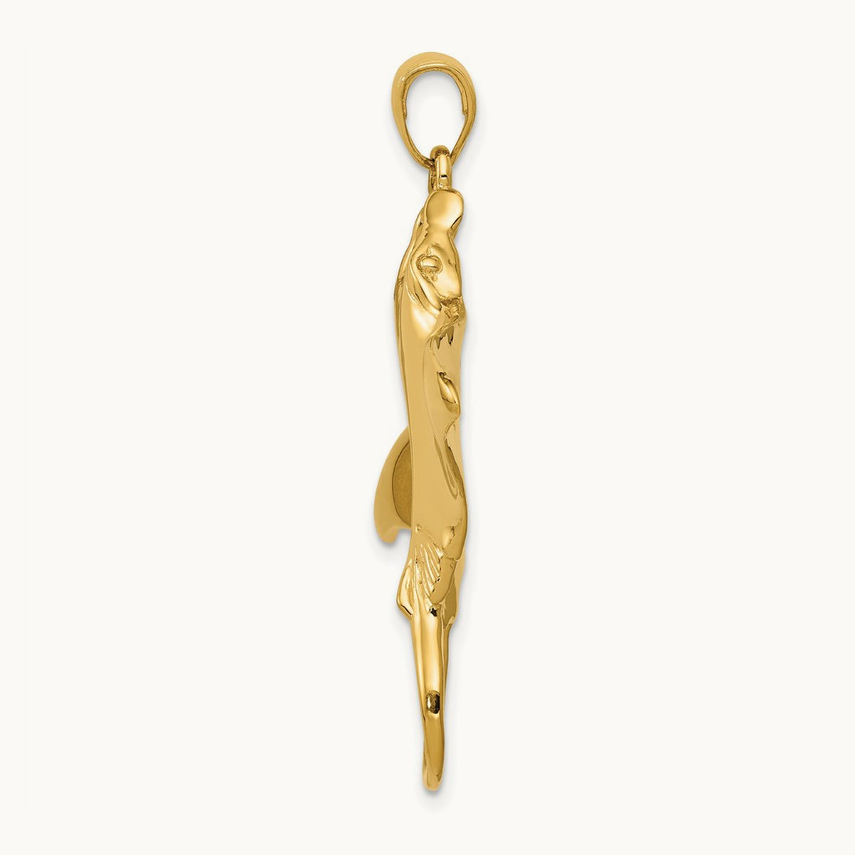 Manta Ray Pendant, 14K