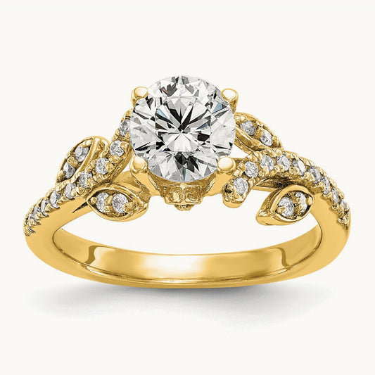 Semi-Mount Engagement Ring — 14K Yellow Gold, 7