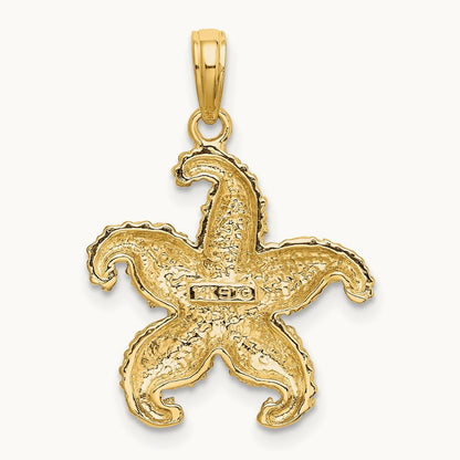 Starfish Charm, 14K