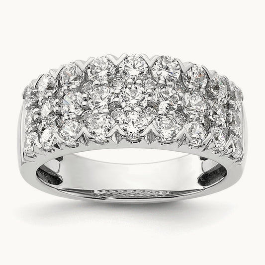 Complete Pave Diamond Wedding Band, 14K White