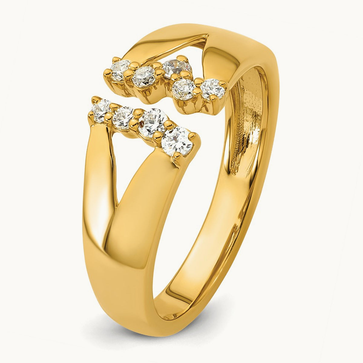 Open Cuff Fashion Ring — 14K Yellow Gold, 7