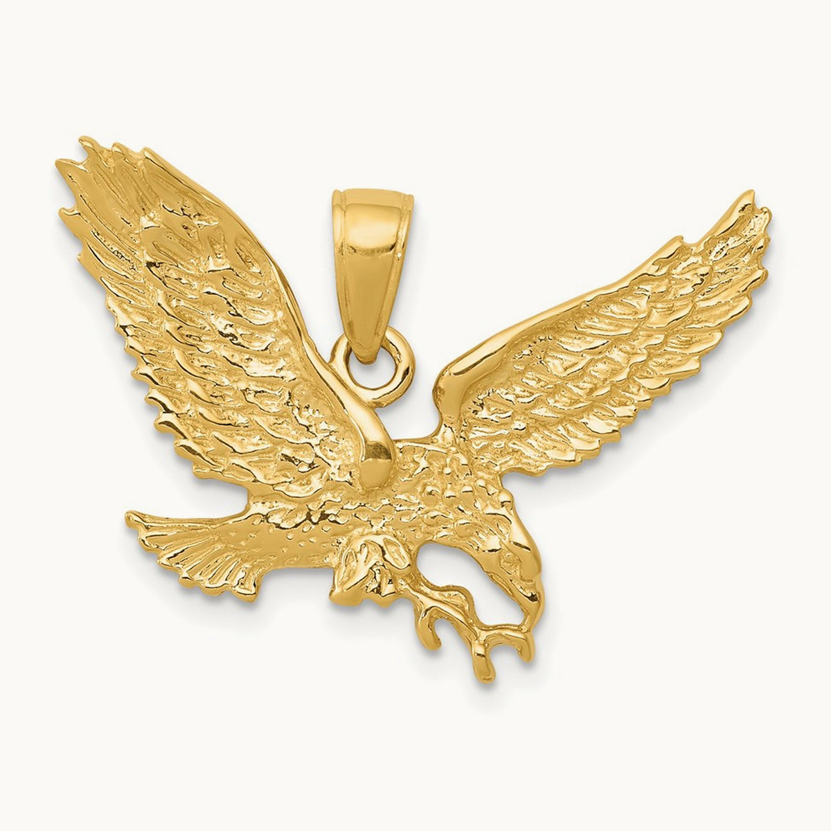 Solid Polished Eagle Pendant — photo set