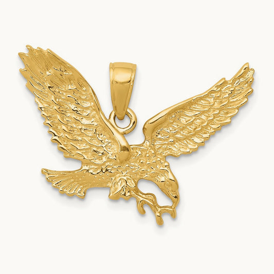 Solid Polished Eagle Pendant — photo set
