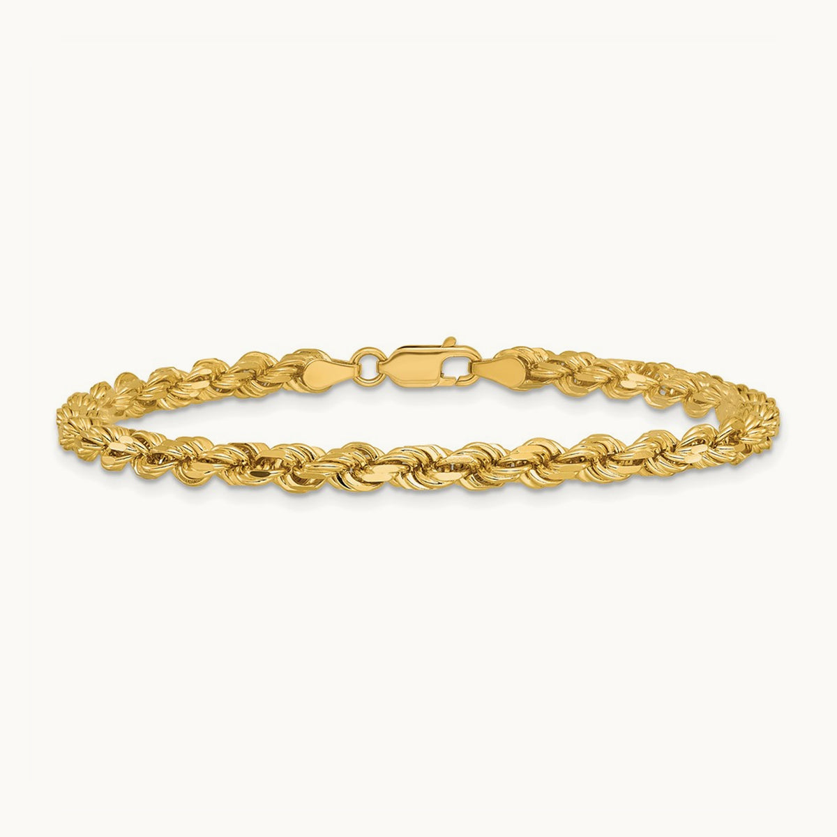 Diamond-cut Rope Chain — 4.25mm