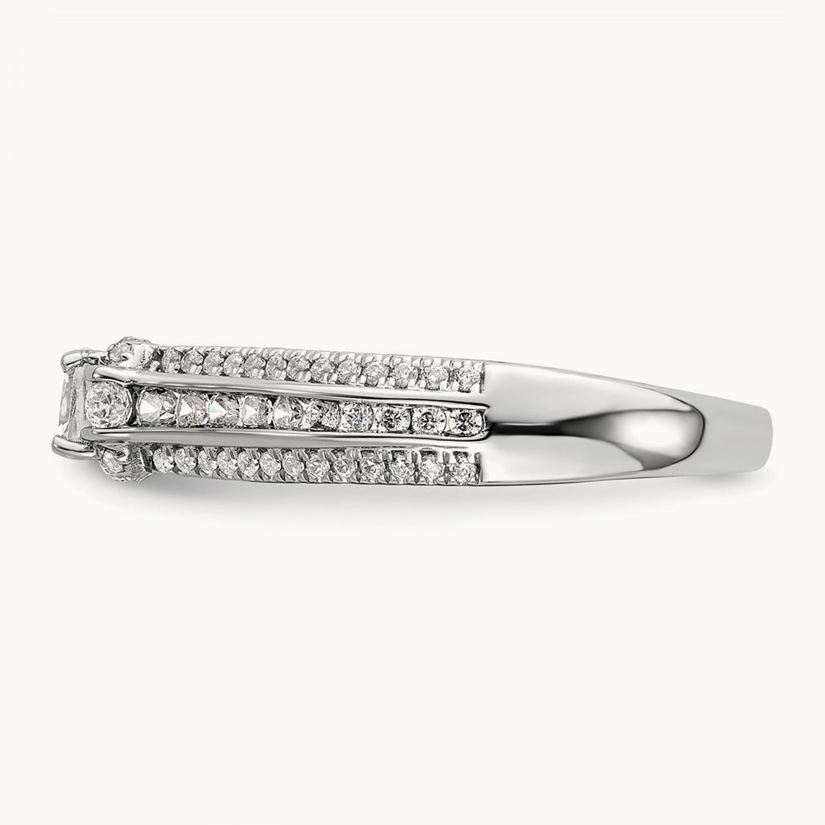 Semi-Mount Cushion Engagement Ring, 0.50 ct tw