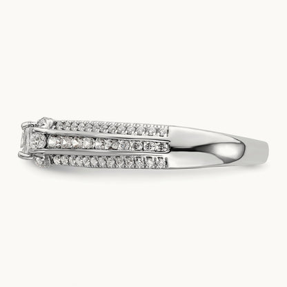 Semi-Mount Cushion Engagement Ring, 0.50 ct tw