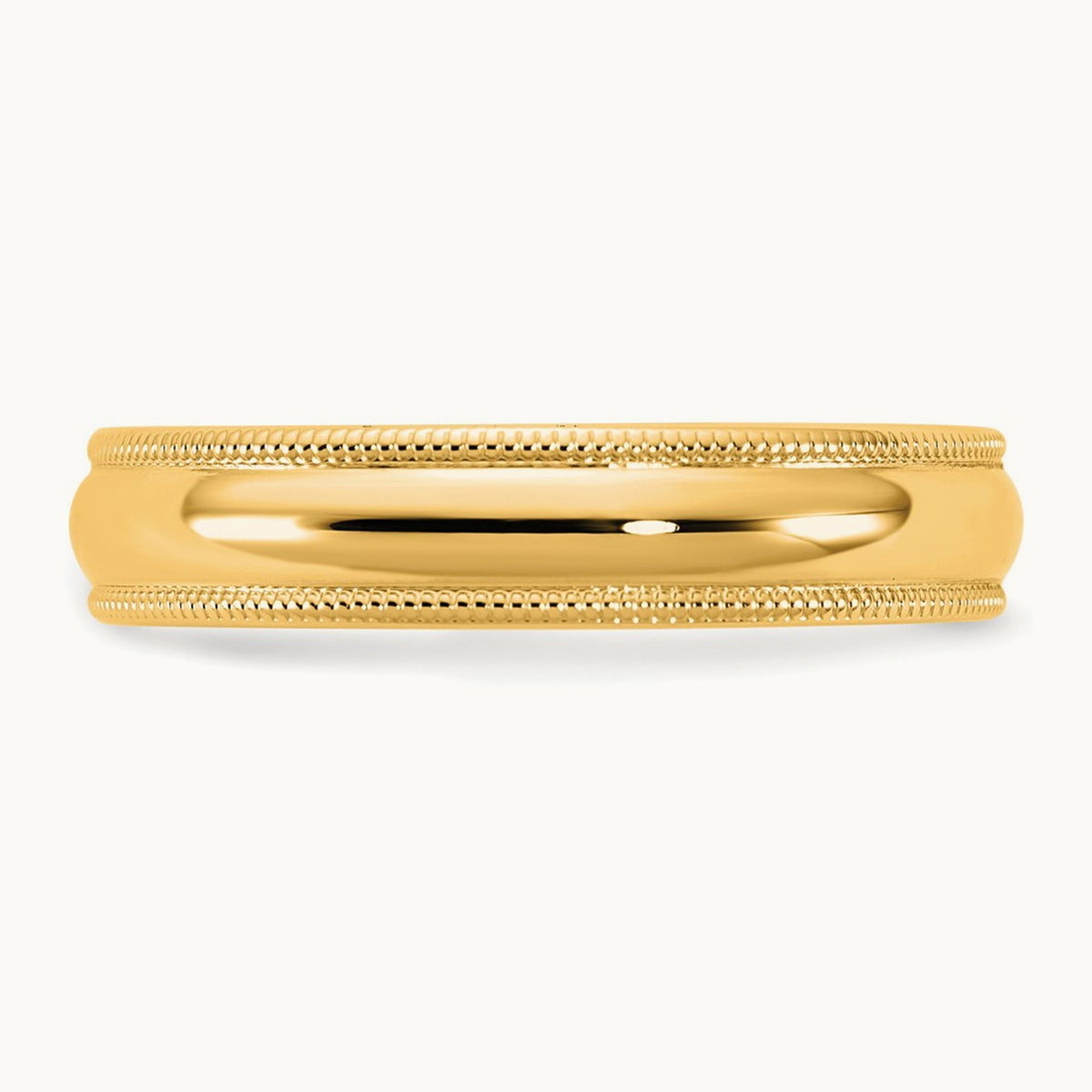 Milgrain Comfort Fit Band — 14K Yellow Gold, 4.5mm