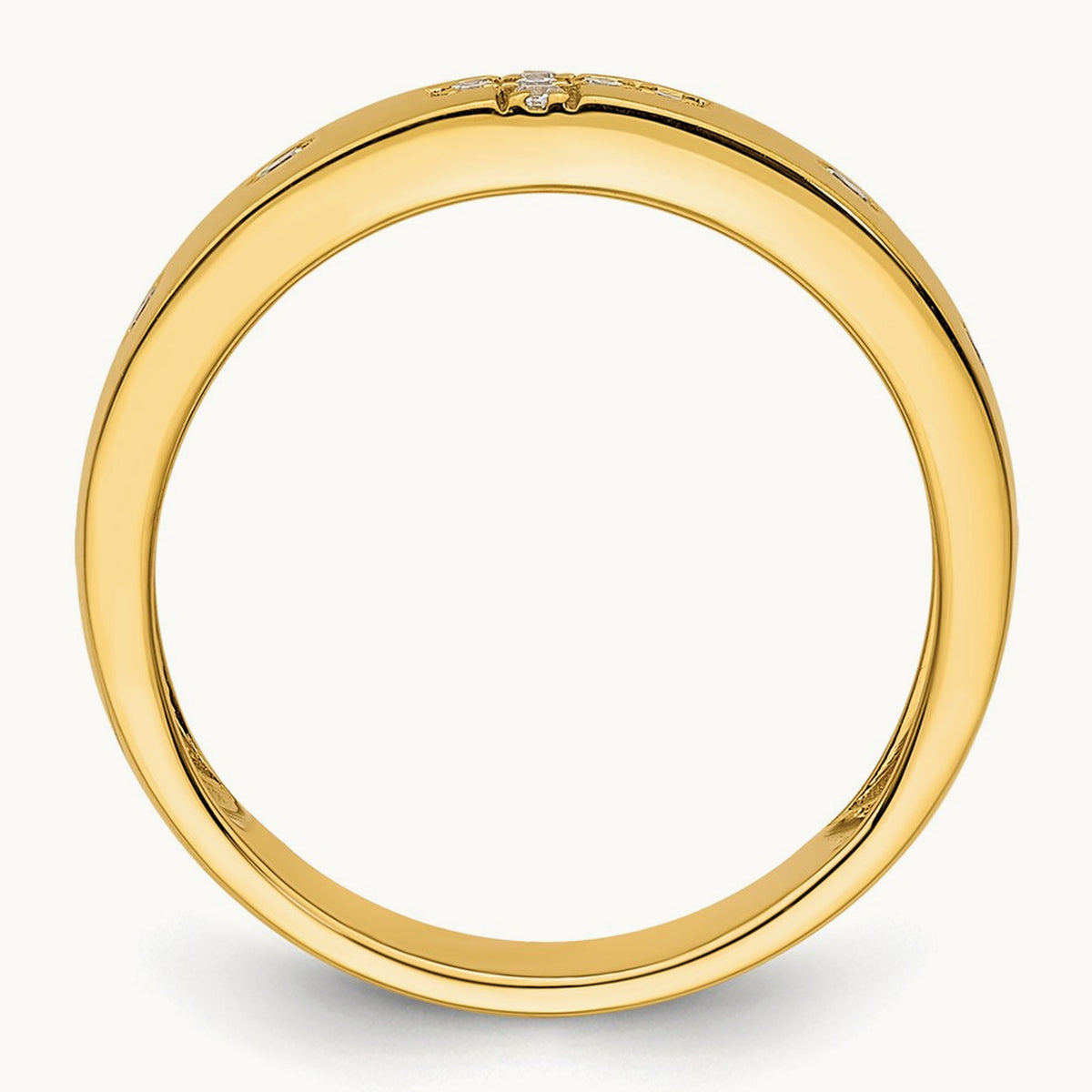 Cross Diamond Womens Complete Wedding Band, 14K