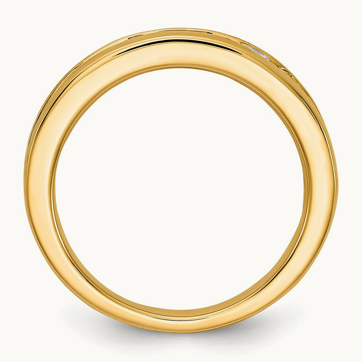 Channel Set Band, 0.10-1.00 ct tw Lab-Grown Diamond — 1 ct, 14K Yellow Gold