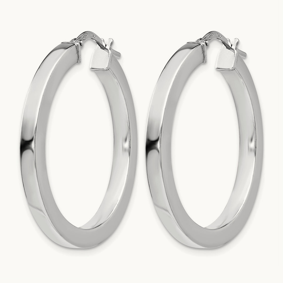 RH- Polished Hoop Earrings — Leslie's — 31mm