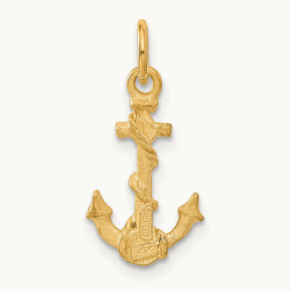 Anchor Charm, 14K