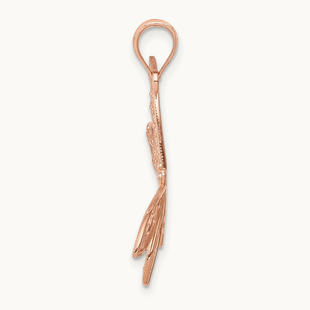 Filigree Dragonfly Pendant — 14K Rose Gold