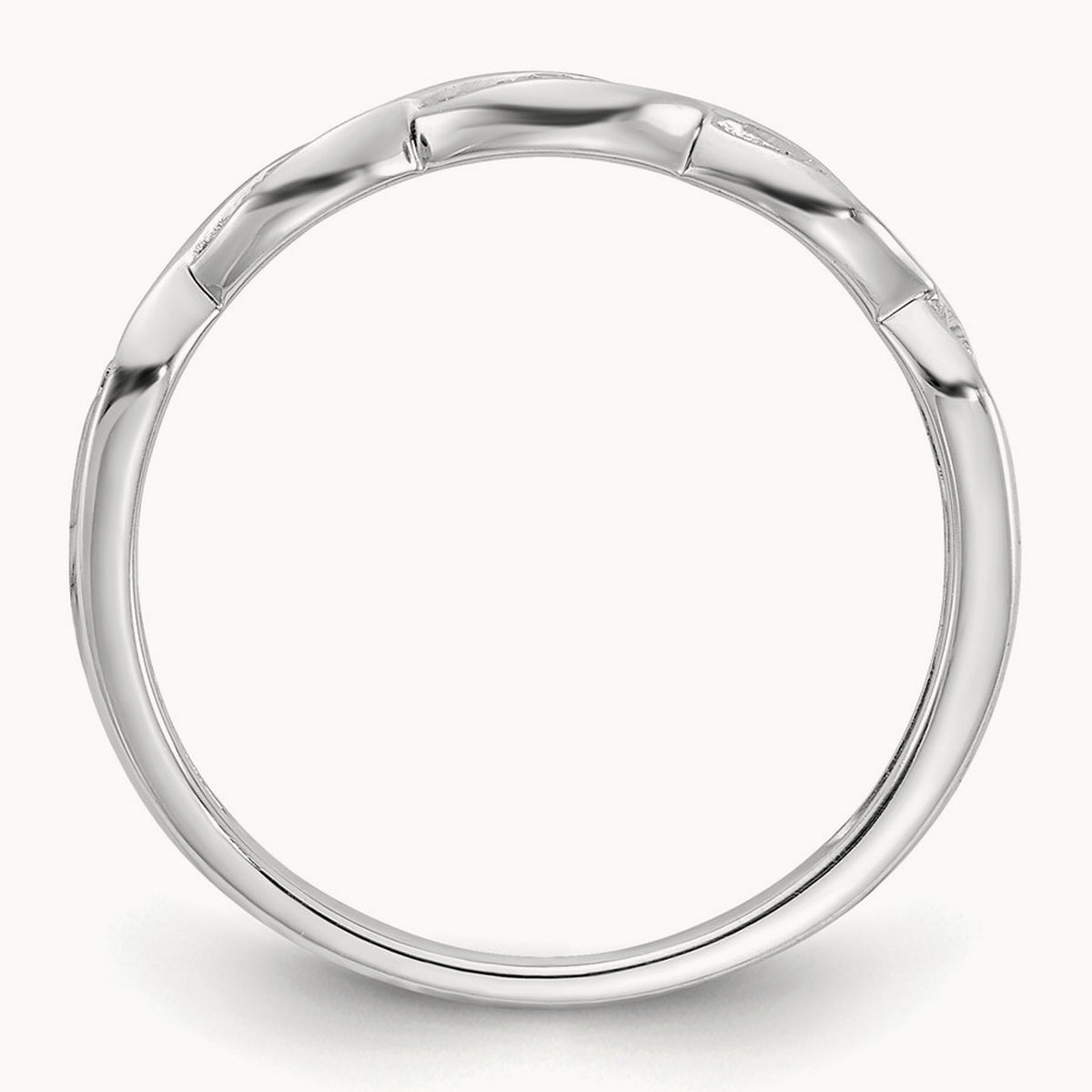 Diamond Wedding Band, 14K White Gold