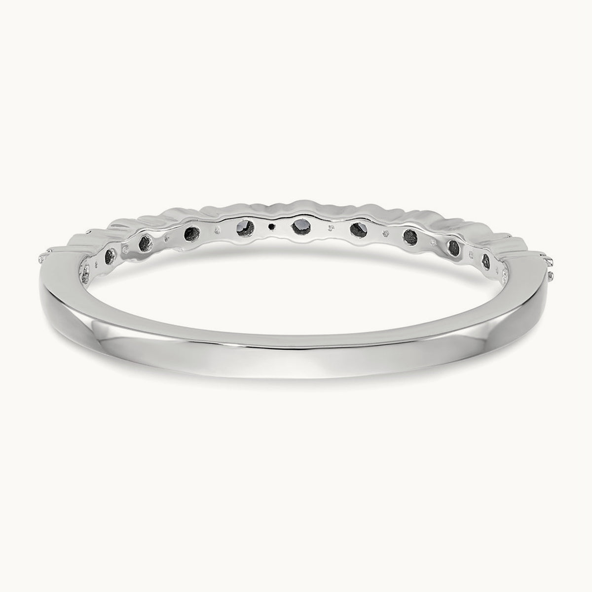 Blue Diamond Band, 14K White Gold