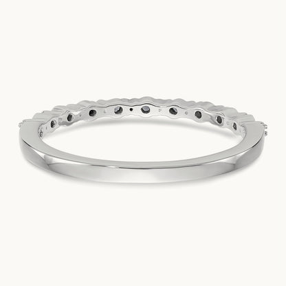 Blue Diamond Band, 14K White Gold