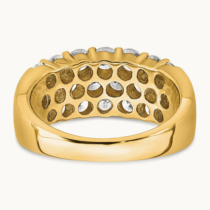 Fashion Band, 2.50 ct tw Lab-Grown Diamond — 14K Yellow Gold