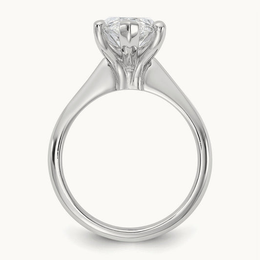 Marquise 8X Ring, 5.00 ct tw Lab-Grown Diamond — 14K White Gold