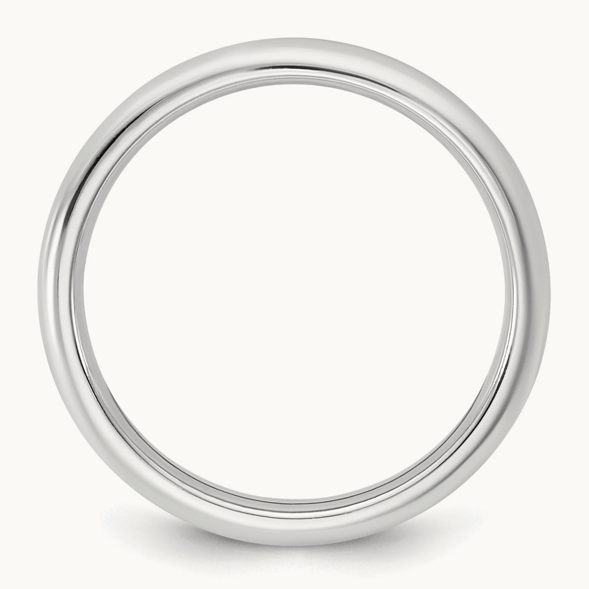Standard Comfort Fit Band, 2.5mm, 10K White Gold