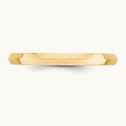 Knife Edge Comfort Fit Band — 14K Yellow Gold, 2.5mm
