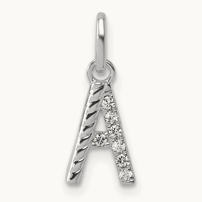 Twisted with .05 ct. Diamond Charm