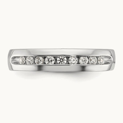 9 Stone Men's Ring, 0.25 ct tw Lab-Grown Diamond