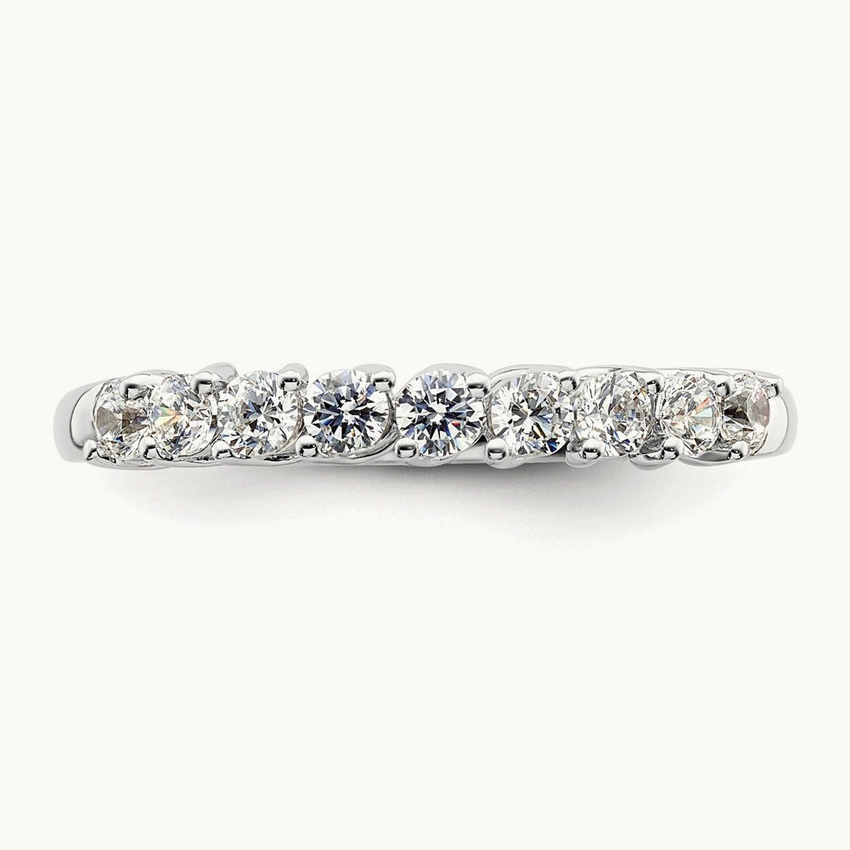 9 Stone Band, 0.50-1.00 ct tw Lab-Grown Diamond