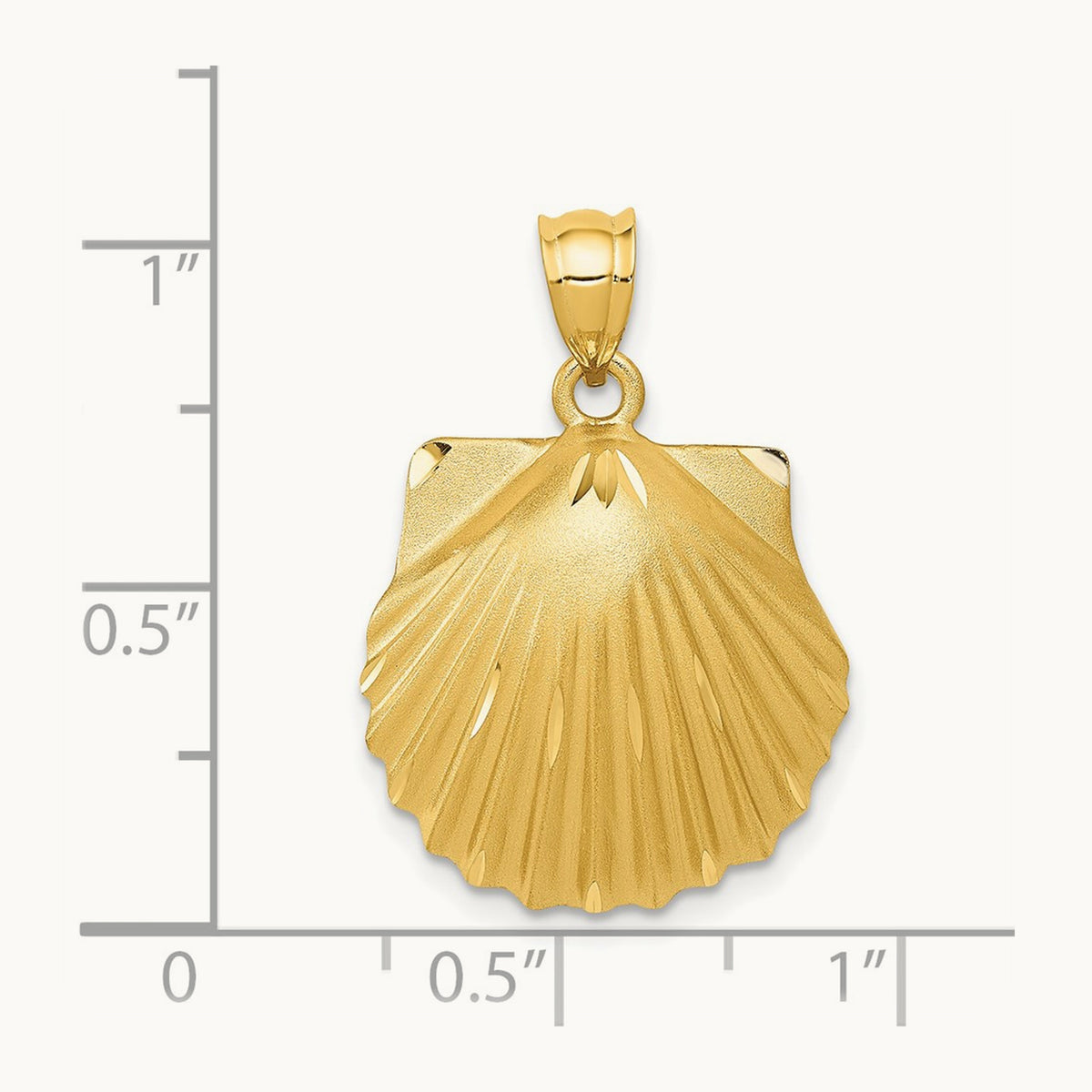 d/c Seashell Pendant, 14K